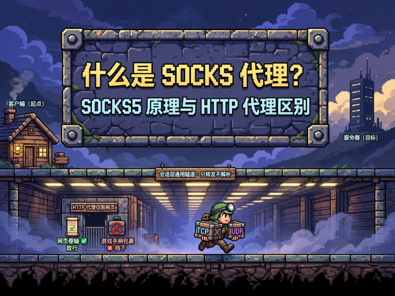 什么是 SOCKS 代理？SOCKS5 代理原理与 HTTP 代理区别详解-天天向上